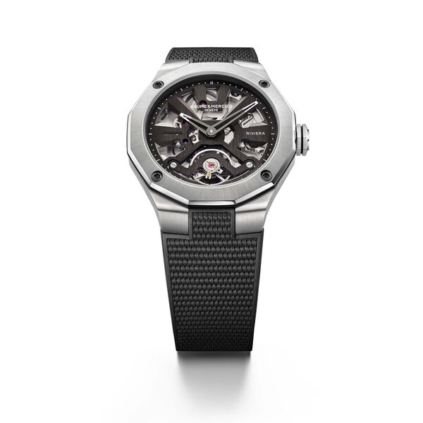 Riviera 42 mm Skeleton automatique en acier inoxydable